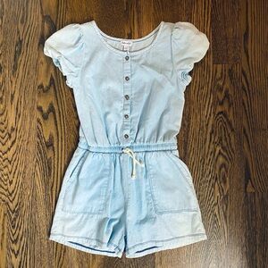 👀 NEW Splendid Chambray Romper Girls Size 10